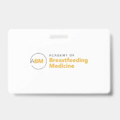 Carte de badge de médecine de l'allaitement et de (Arrière)