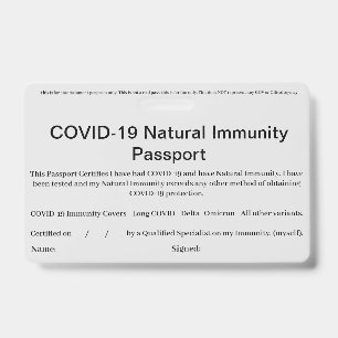 Carte de badge d'identification de passeport d'imm