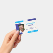 Carte de badge d'identification de photo d'employé (Manuel / portable)