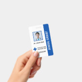 Carte de badge d'identification de photo d'infirmi (Manuel / portable)