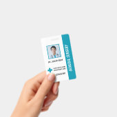 Carte de badge d'identification de photo d'infirmi (Manuel / portable)