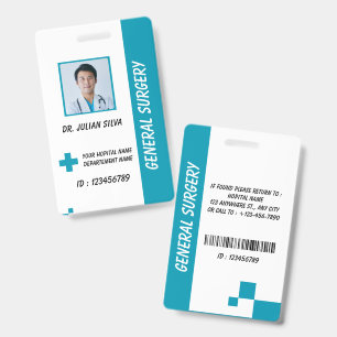 Carte de badge d'identification de photo d'infirmi