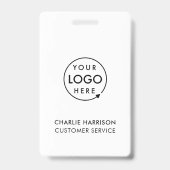 Carte de badge d'identification d'entreprise avec (Avant)