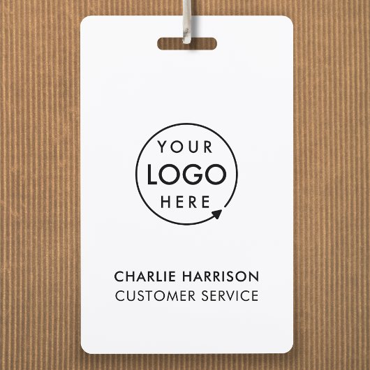 Carte de badge d'identification d'entreprise avec