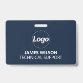 Carte de badge d'identification | Logo du personne (Arrière)