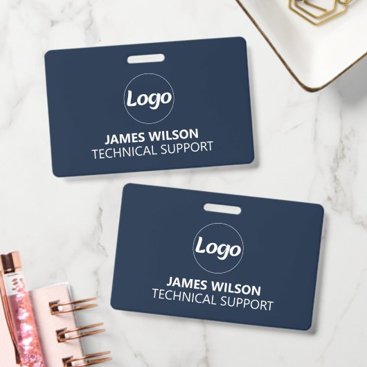 Carte de badge d'identification | Logo du personne (Bureau)