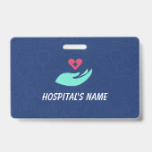 Carte de badge d'identification photo d'infirmière (Arrière)