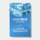 Carte de badge d'identification photo d'infirmière (Arrière)