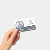 Carte de badge d'identification photo d'infirmière (Manuel / portable)