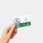 Carte de badge d'identification photo d'infirmière (Manuel / portable)
