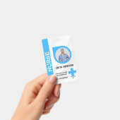 Carte de badge d'identification photo d'infirmière (Manuel / portable)