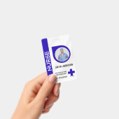 Carte de badge d'identification photo d'infirmière (Manuel / portable)