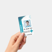 Carte de badge d'identification photo d'infirmière (Manuel / portable)