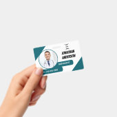 Carte de badge d'identification photo d'infirmière (Manuel / portable)