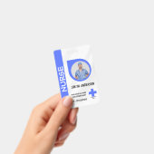 Carte de badge d'identification photo d'infirmière (Manuel / portable)