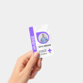 Carte de badge d'identification photo d'infirmière (Manuel / portable)
