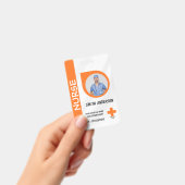 Carte de badge d'identification photo d'infirmière (Manuel / portable)