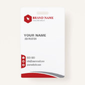 Carte de Badge Vertical Bussines (Devant)