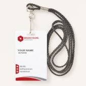 Carte de Badge Vertical Bussines (Devant avec lanière)