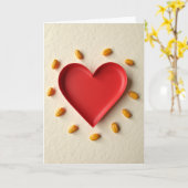 Carte de bague à cœur minimaliste (Fleur jaune)