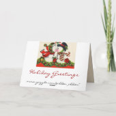 Carte de baiser des Snowpeople de Noël (Dos)