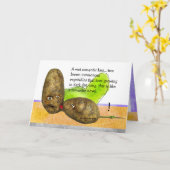 Carte de baiser drôle de pensées romantiques de (Fleur jaune)