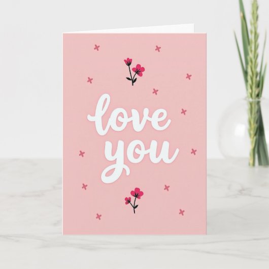 Carte de baisers d'amour romantique (Devant)