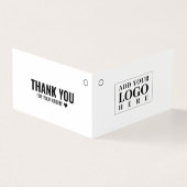 Carte de balise Hang blanc pour vêtements pliés mo (Outside)