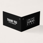 Carte de balise Hang Noir de vêtements pliés (Outside)