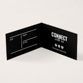 Carte de balise Hang Noir de vêtements pliés (Inside)