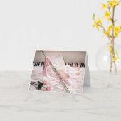 Carte de ballerine (Fleur jaune)