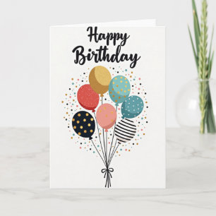 Carte de ballon de fête