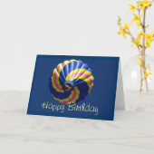 Carte de ballon de joyeux anniversaire (Fleur jaune)