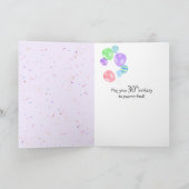 Carte de ballon Tuxedo Cat 30e anniversaire (Intérieur)