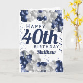 Carte de ballons de la marine du 40e anniversaire (Fleur jaune)