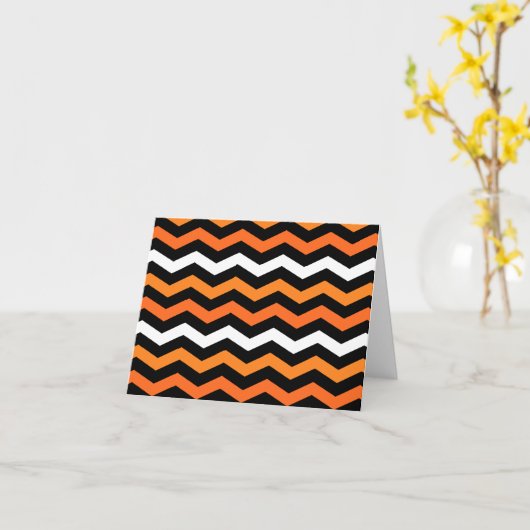 Carte de bande Chevron Halloween (Fleur jaune)