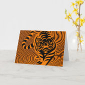 carte de bande de tigres (Fleur jaune)