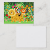 Carte de bande dessinée Liger et d'amis (Devant / Derrière)