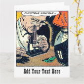 Carte de bande dessinée Vintage personnalisée (Fleur jaune)