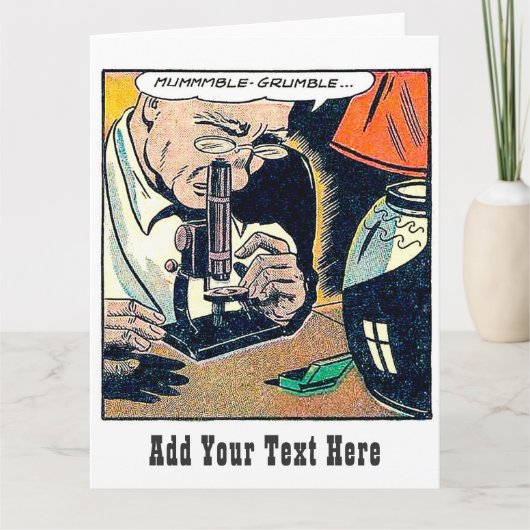 Carte de bande dessinée Vintage personnalisée (Devant)