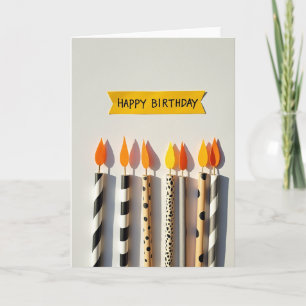 Carte de bannière d'anniversaire douce