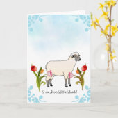 Carte de baptême pour enfants (Fleur jaune)