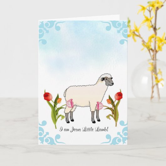 Carte de baptême pour enfants (Fleur jaune)