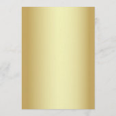 Carte de bar ouvert pour mariage élégant (Dos)