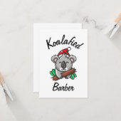 Carte de barbier Koalafied (Devant/Arrière en situation)