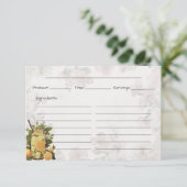 Carte de base à la citronnelle rose (Debout devant)