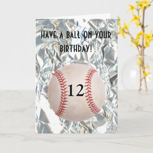 Carte de base-ball (Fleur jaune)