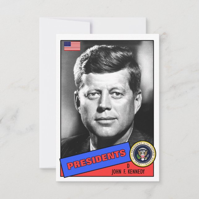 Carte de base-ball John F. Kennedy (Devant)