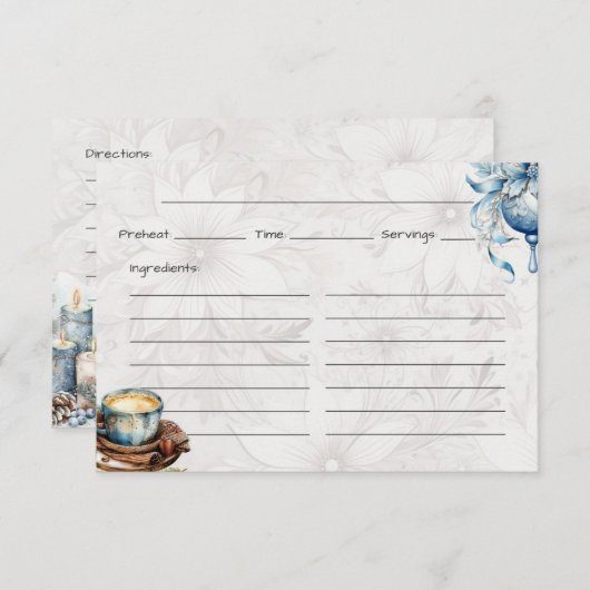 Carte de base du matin de Noël (Devant / Derrière)