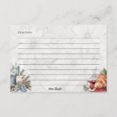 Carte de base du matin de Noël (Dos)